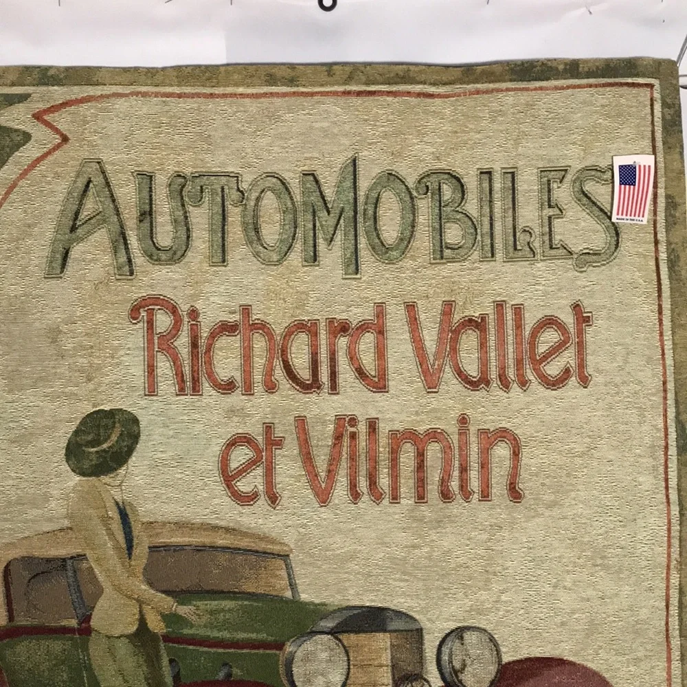 VTG FABRICE de VILLENEUVE Automobiles Richard Vallet et Vilmin Wall Hanging